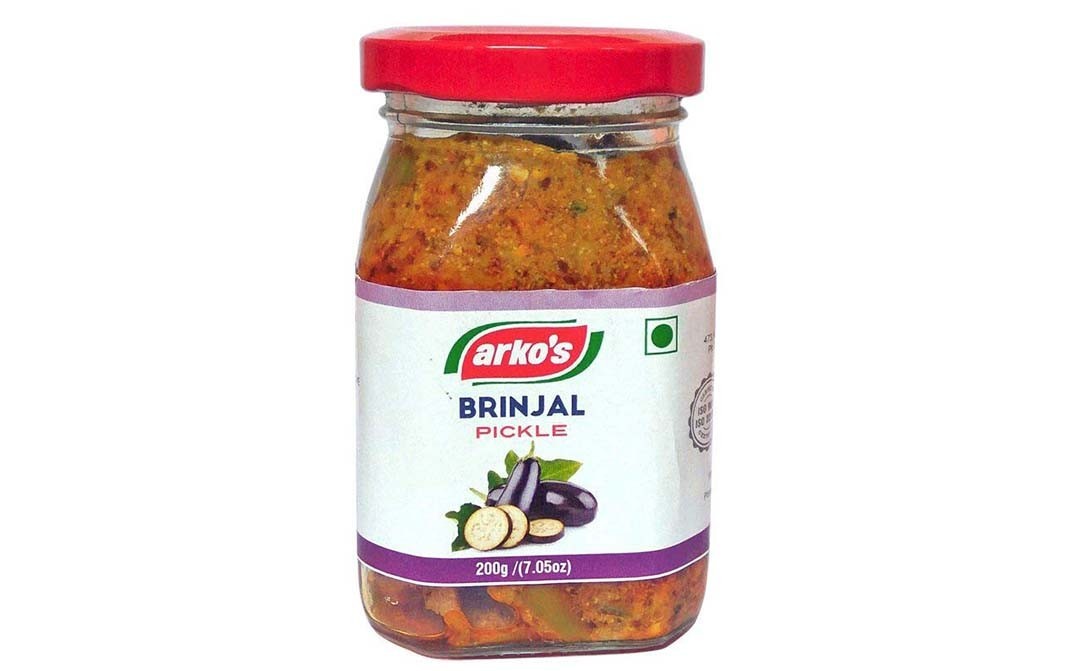 Arko's Brinjal Pickle    Glass Jar  200 grams